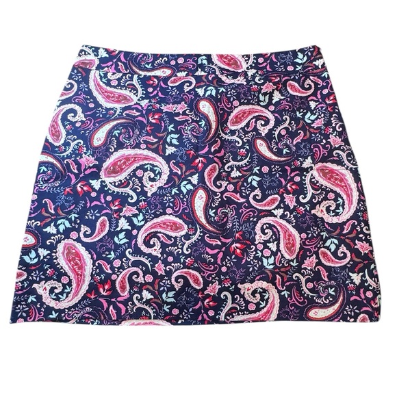 Talbots Paisley Mini Skirt - Picture 1 of 13